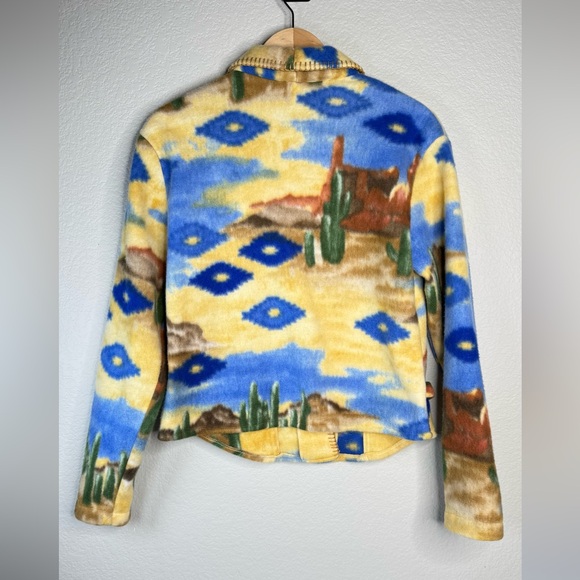 Five Star by Roper Western Aztec Print Fleece Jacket SizeM Cactus Boho Southwest - Picture 2 of 7